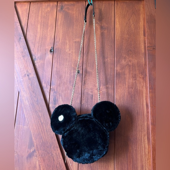FUZZY MICKEY MOUSE HEAD SLING W. removable straps - Picture 3 of 7
